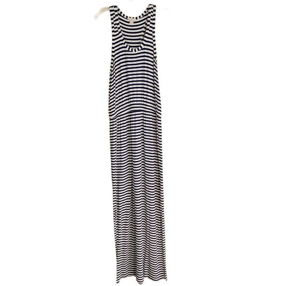 J. Crew Striped Print Sleeveless Maxi Tank Dress - Picture 2 of 11